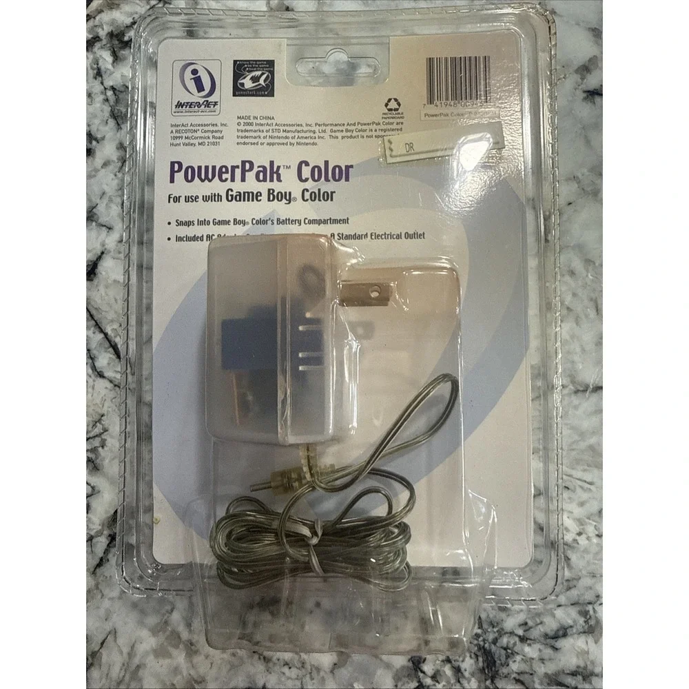 PowerPak Color For Game Boy Color Performance AC Adaptor NEW SEALED